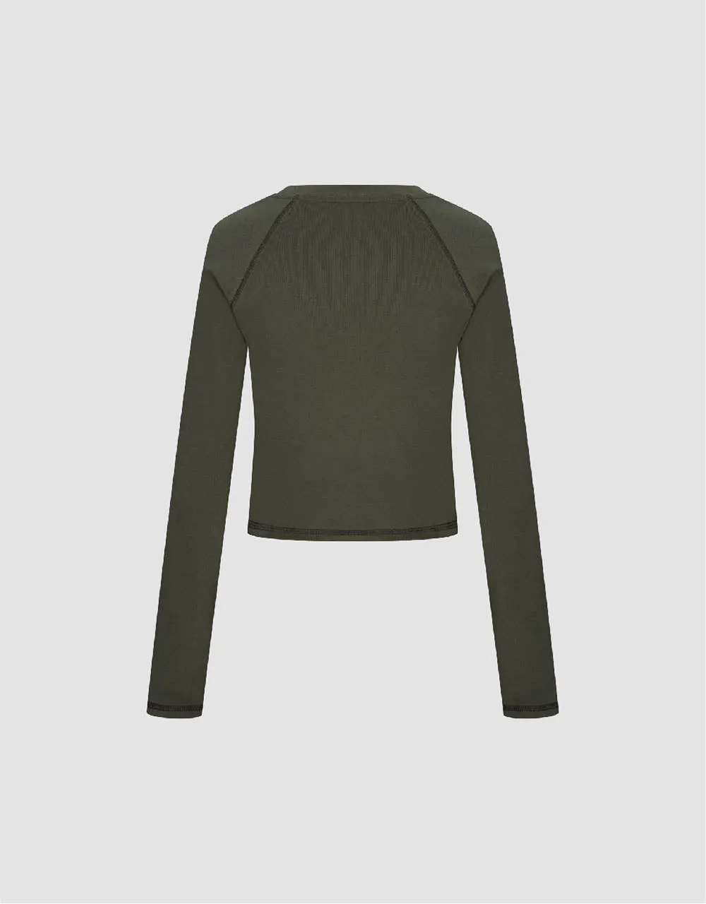 Raglan Sleeve Crew Neck Knitted T-Shirt sold by Urban Revivo product image thumbnail 5