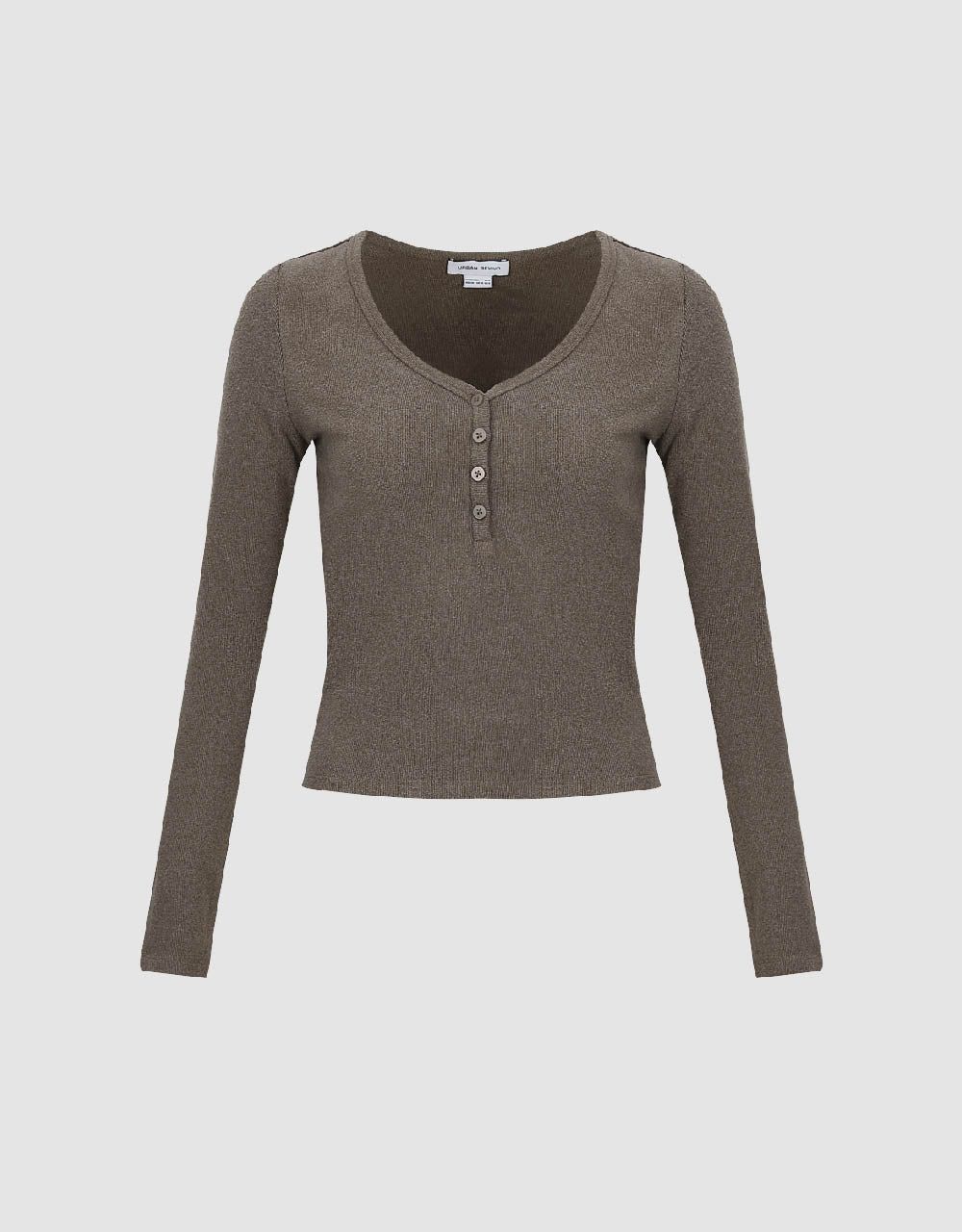V-Neck Knitted T-Shirt sold by Urban Revivo product image thumbnail 2
