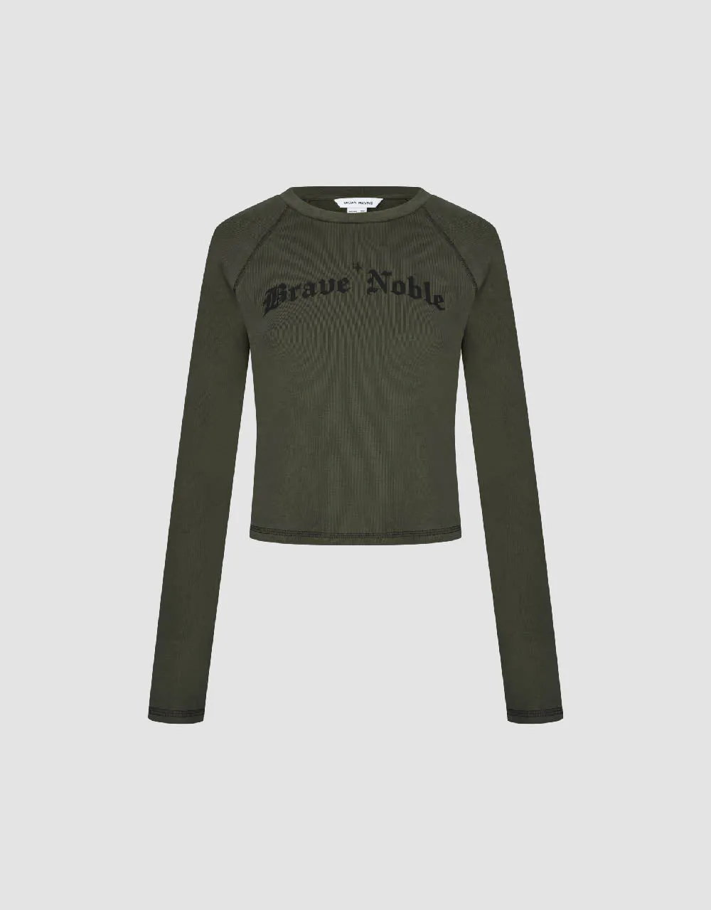 Raglan Sleeve Crew Neck Knitted T-Shirt sold by Urban Revivo product image thumbnail 2