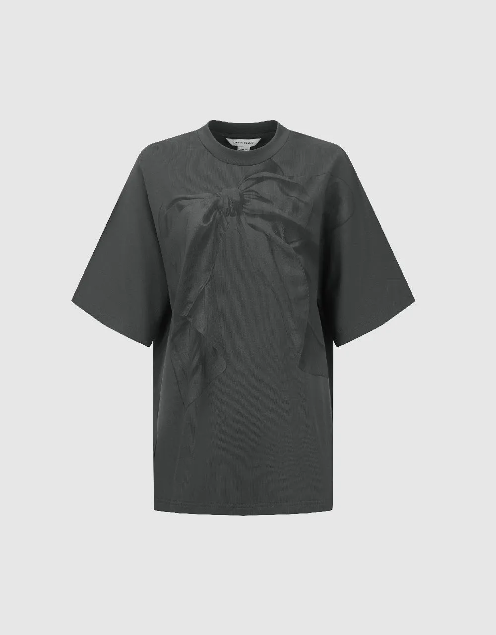 Bow Printed Crew Neck Loose T-Shirt sold by Urban Revivo product image thumbnail 2