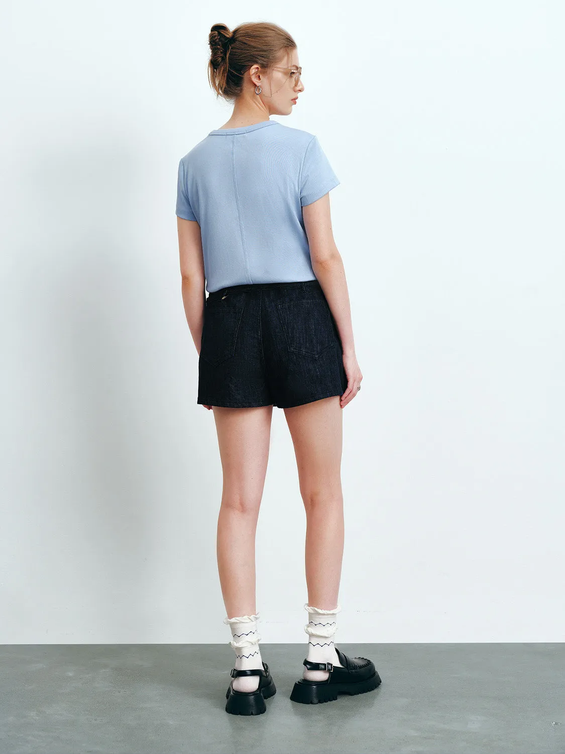 Bow Printed Crew Neck Straight T-Shirt sold by Urban Revivo product image thumbnail 4