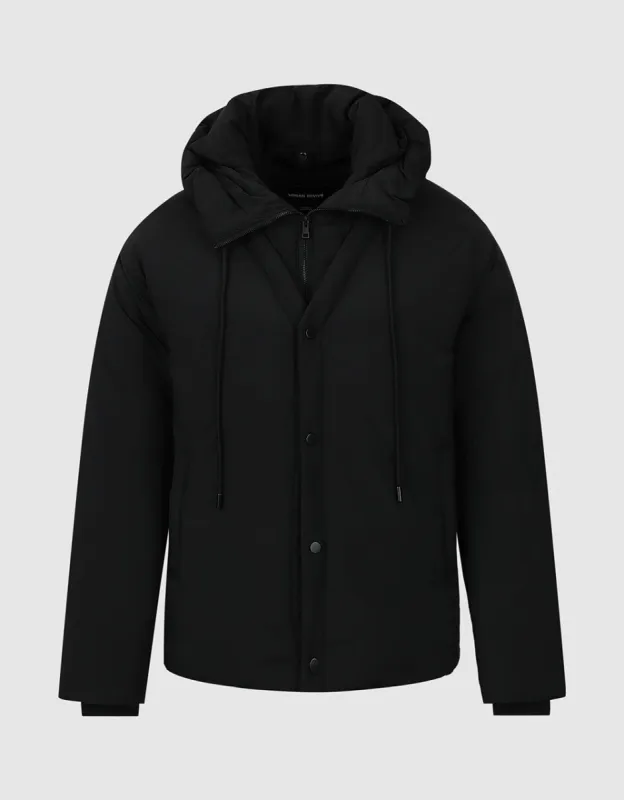 Zipper Front Hooded Down Jacket sold by Urban Revivo