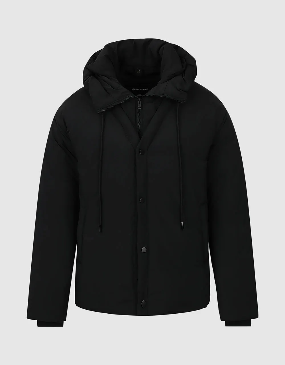 Zipper Front Hooded Down Jacket sold by Urban Revivo product image thumbnail 3