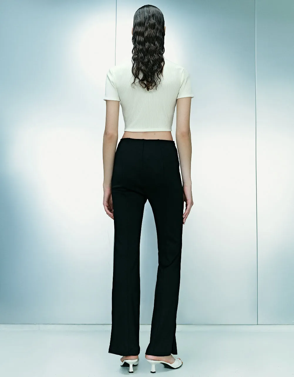 Paw Embroidered Crew Neck Skinny T-Shirt sold by Urban Revivo product image thumbnail 4