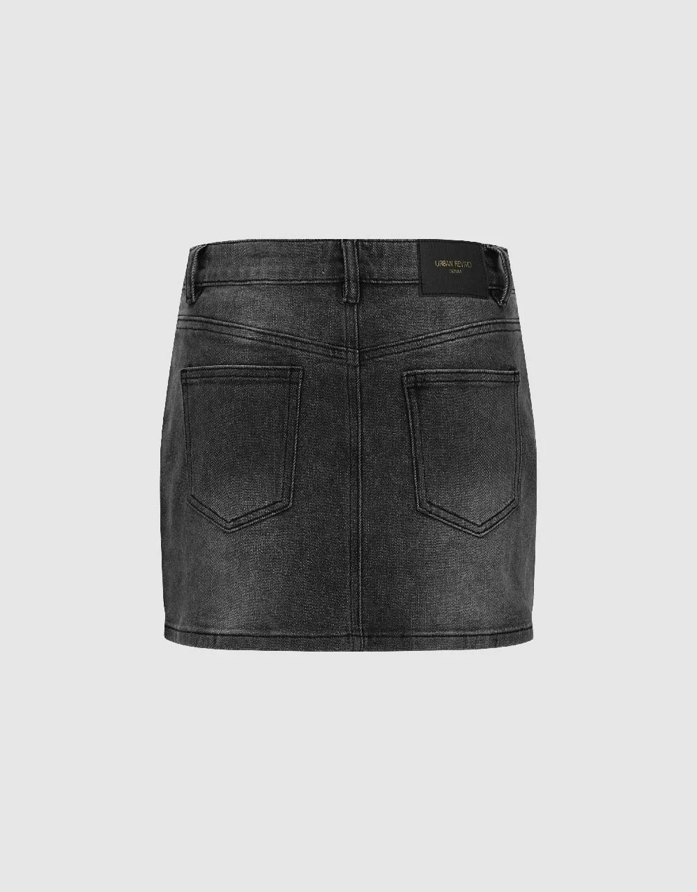 Mini Straight Denim Skirt sold by Urban Revivo product image thumbnail 3