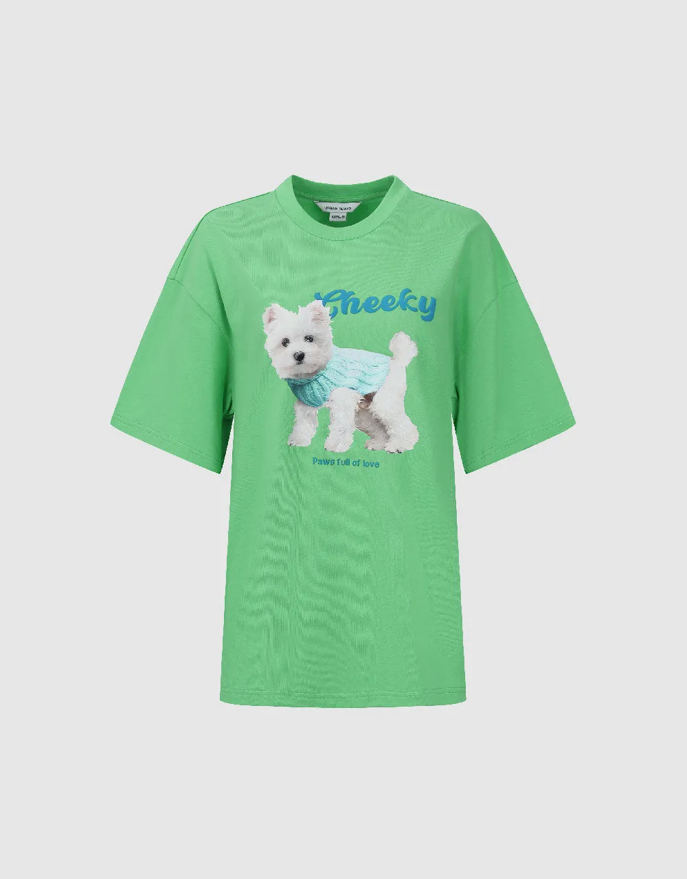 Dog Printed Crew Neck T-Shirt sold by Urban Revivo product image thumbnail 2