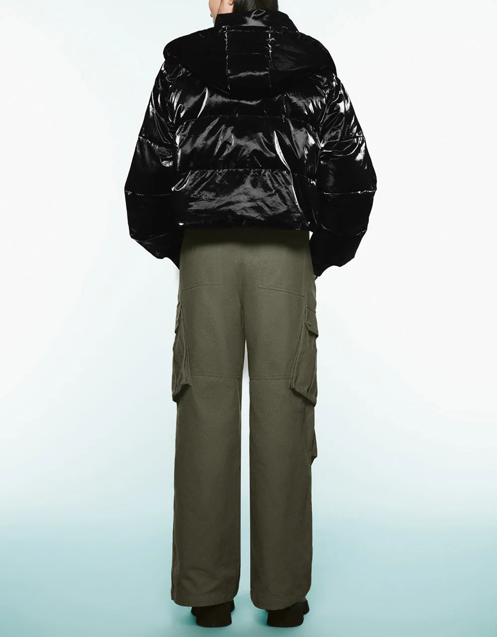 Zipper Front Hooded Padded Coat sold by Urban Revivo product image thumbnail 4