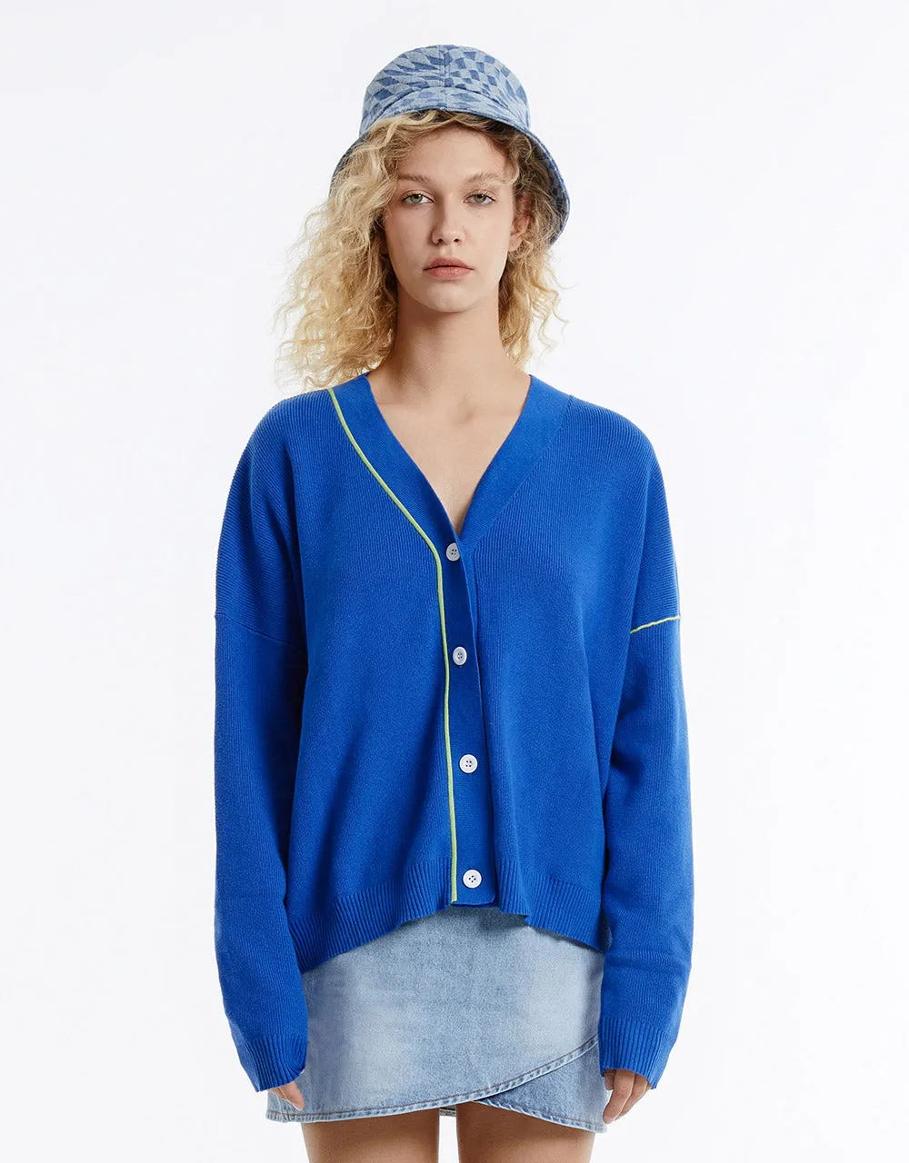 Contrast Stitch Cardigan sold by Urban Revivo product image thumbnail 2