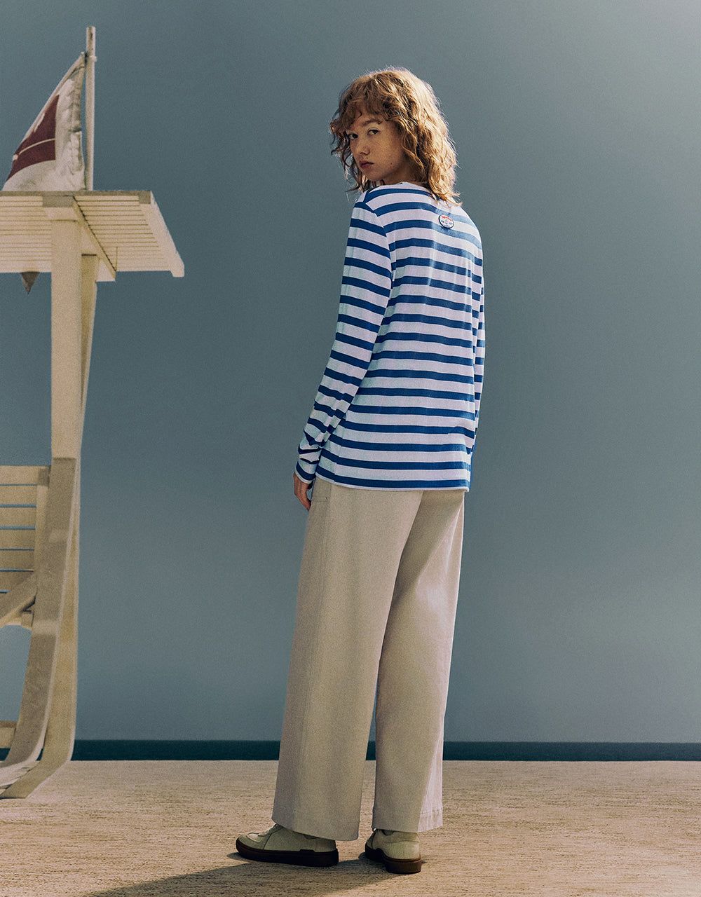 Striped Crew Neck Knitted T-Shirt sold by Urban Revivo product image thumbnail 5