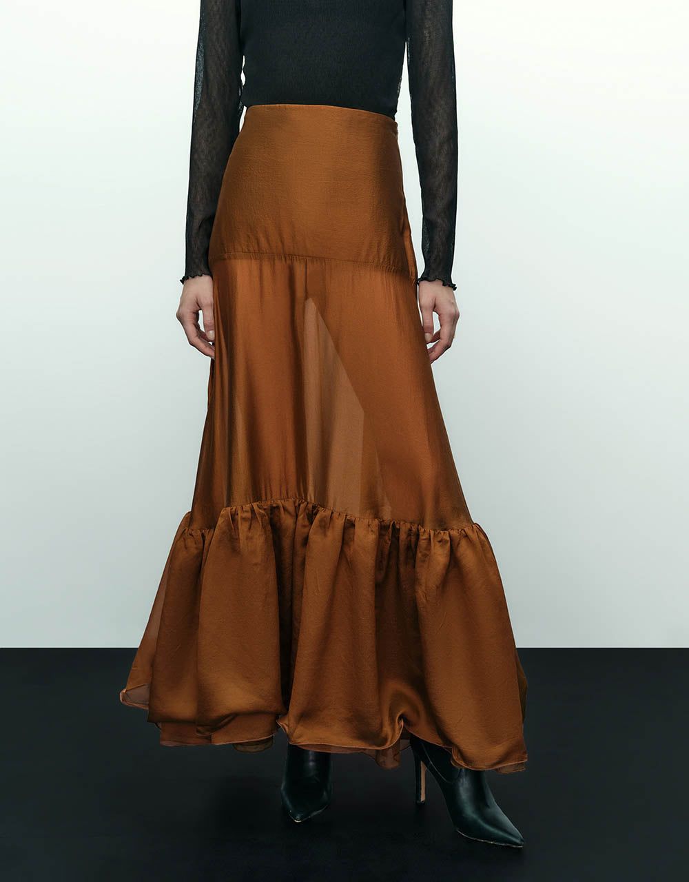Maxi A-Line Skirt sold by Urban Revivo product image thumbnail 2