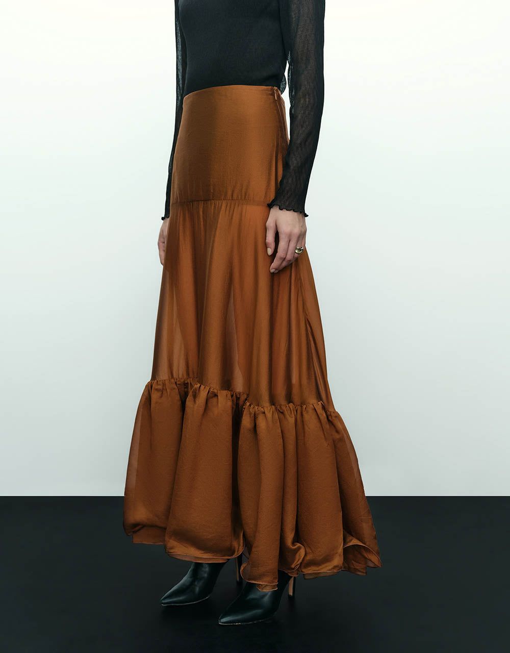 Maxi A-Line Skirt sold by Urban Revivo product image thumbnail 4