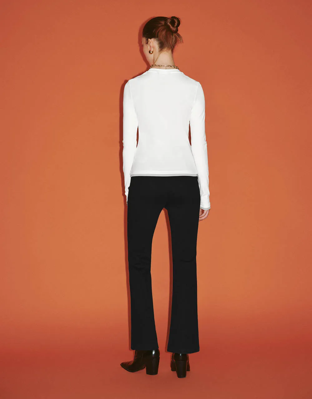 Crew Neck Knitted Skinny T-Shirt sold by Urban Revivo product image thumbnail 5