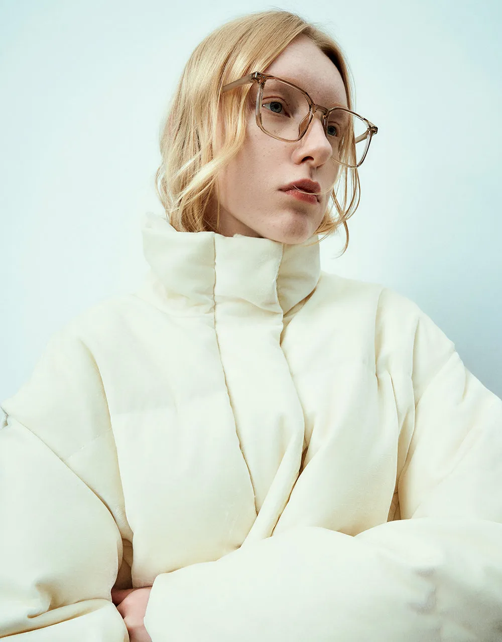 Stand Collar A-Line Puffer Jacket sold by Urban Revivo product image thumbnail 4