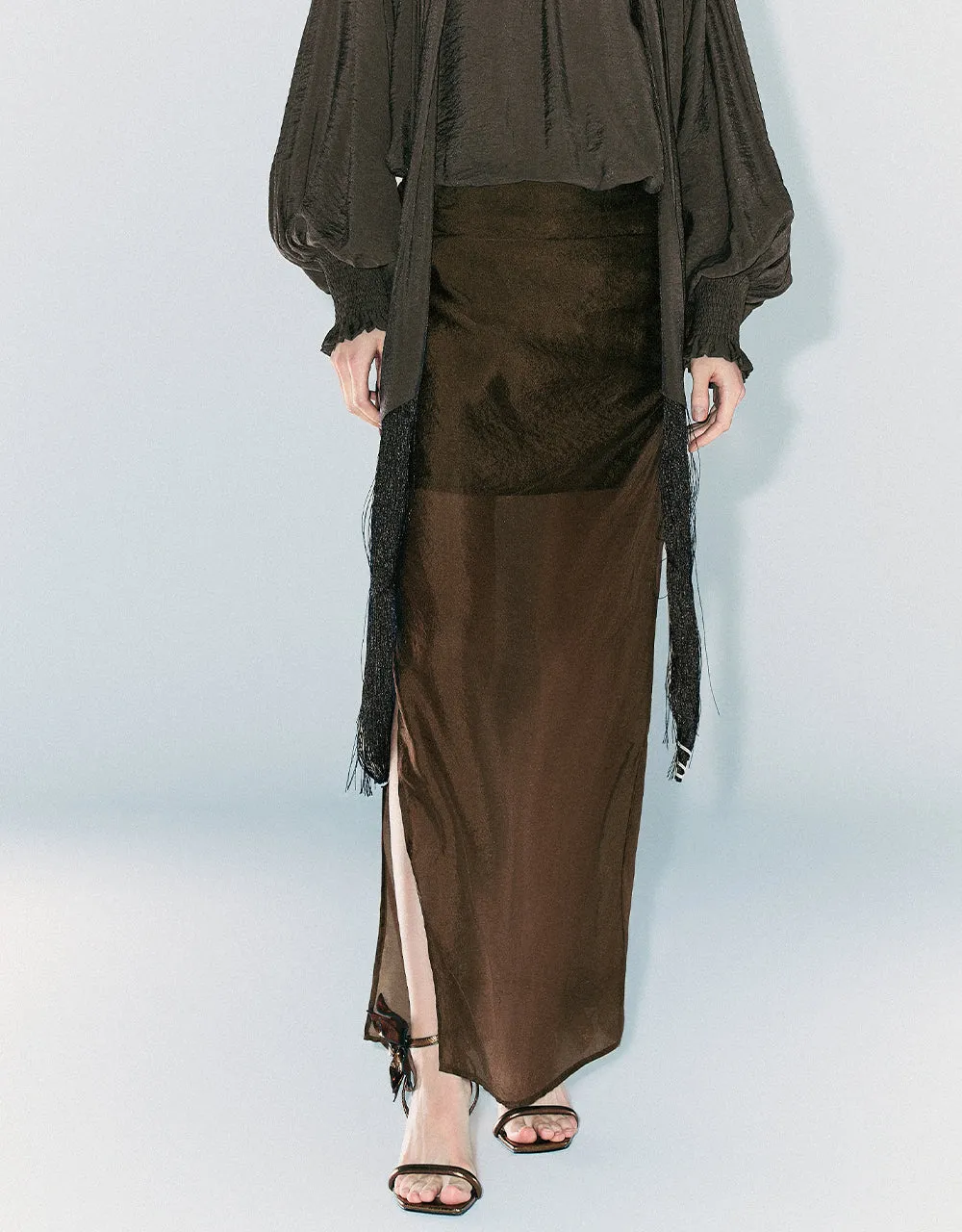 Midi Straight Skirt sold by Urban Revivo product image thumbnail 2