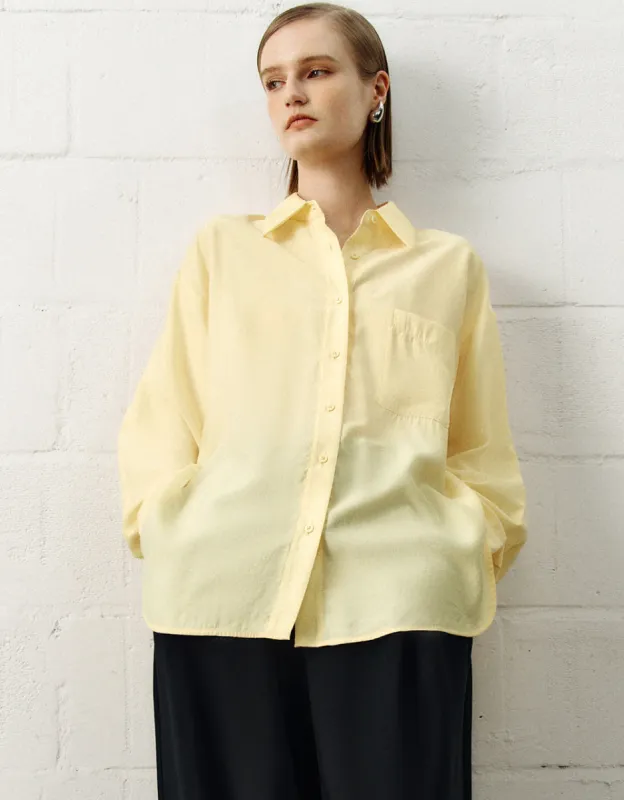 Button Up Straight Shirt sold by Urban Revivo