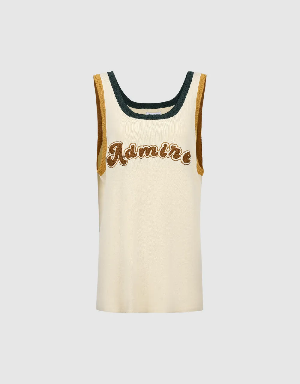 Crew Neck Knitted Tank Top sold by Urban Revivo product image thumbnail 2