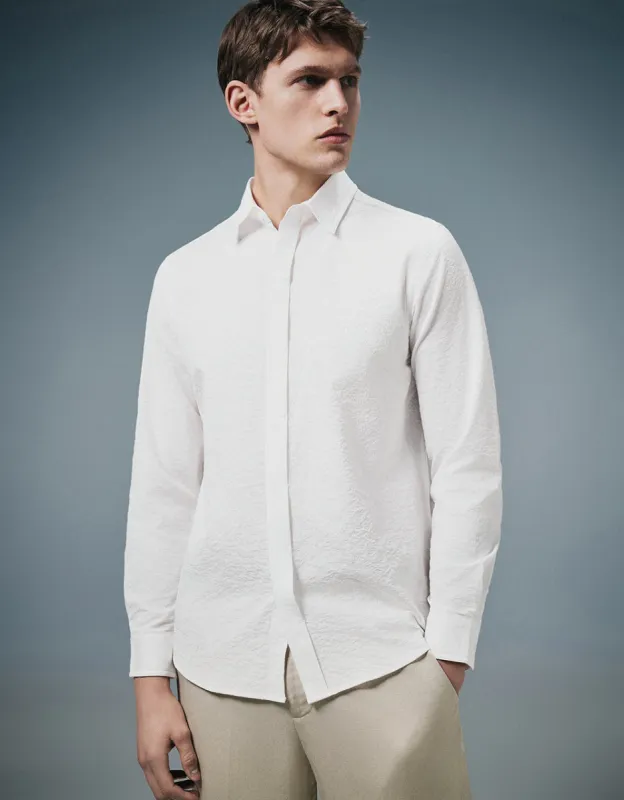 Textured Loose Shirt sold by Urban Revivo