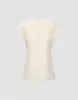 Sleeveless Crew Neck Straight T-Shirt sold by Urban Revivo
