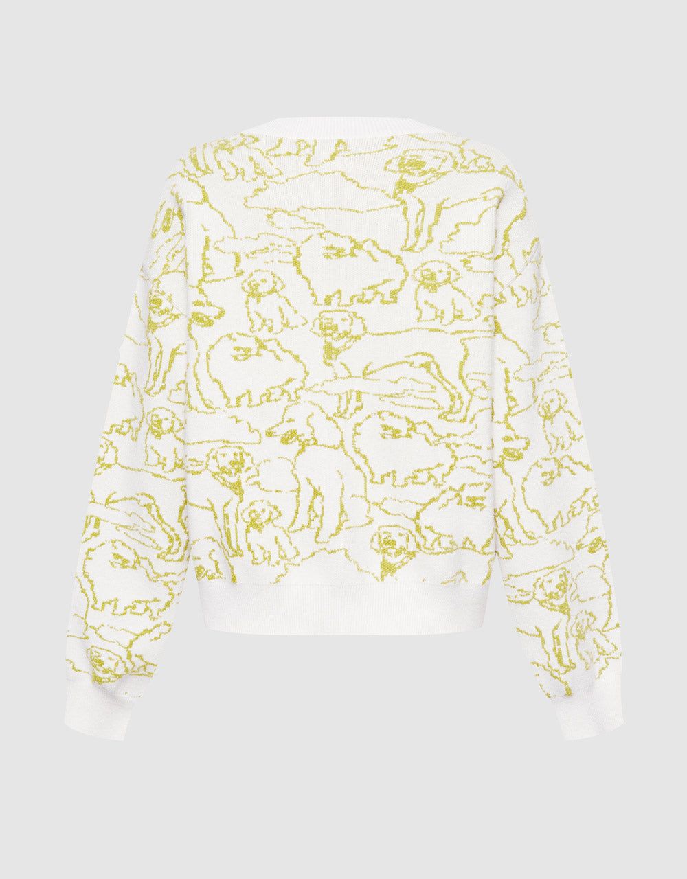 Dog Pattern Button Up Cardigan sold by Urban Revivo product image thumbnail 4