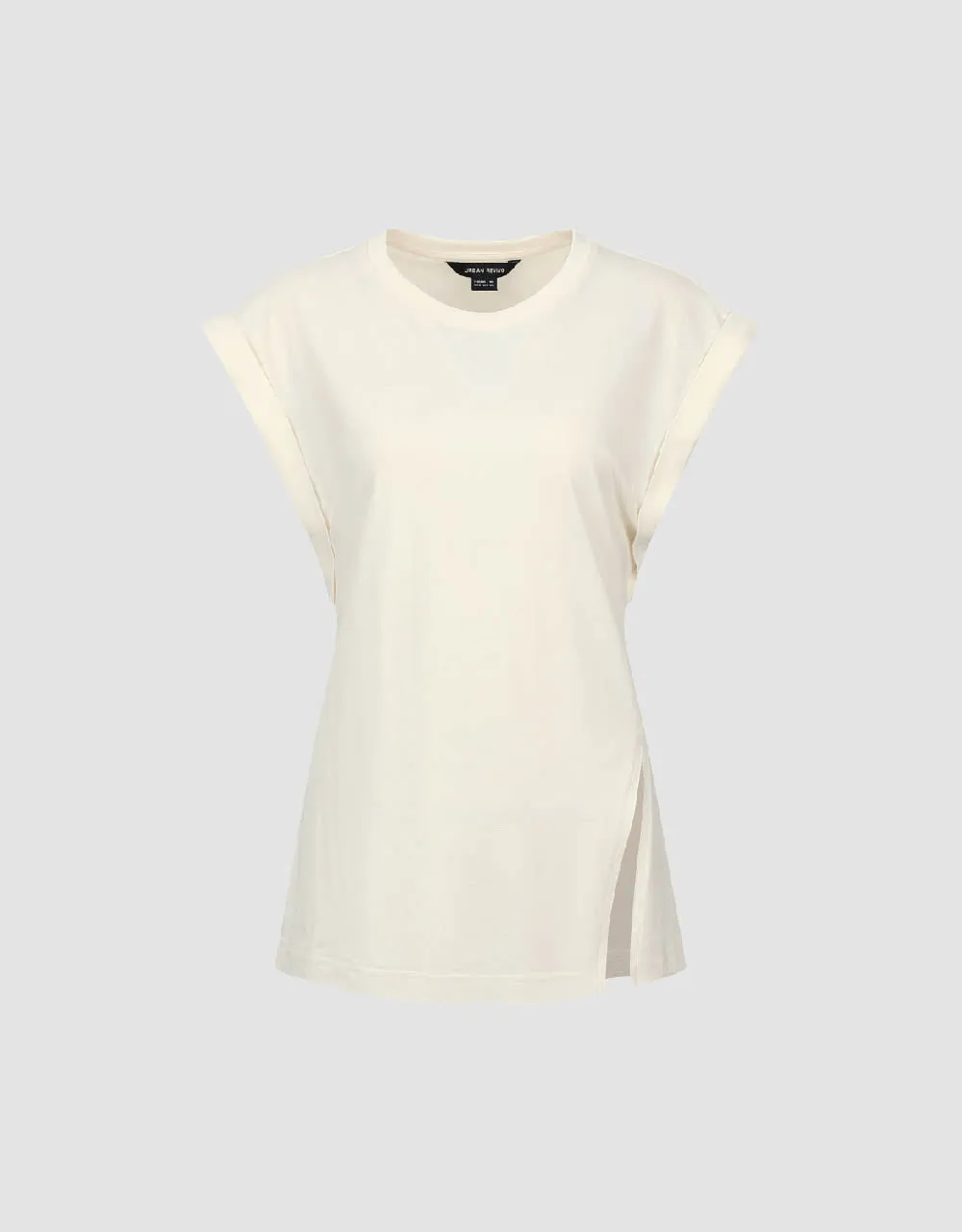 Sleeveless Crew Neck Straight T-Shirt sold by Urban Revivo product image thumbnail 2