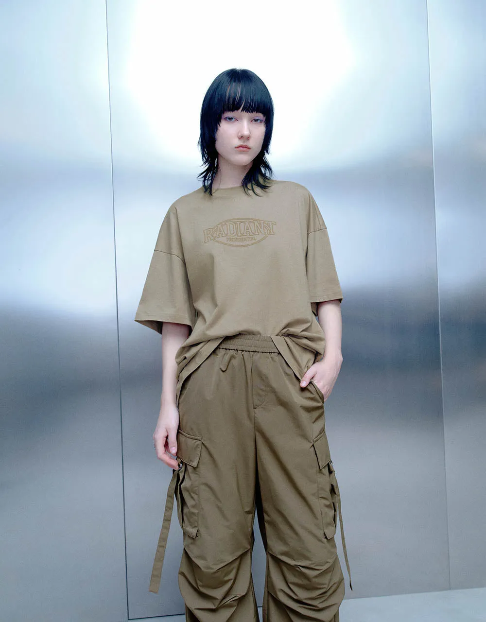 Printed Crew Neck Loose T-Shirt sold by Urban Revivo product image thumbnail 3