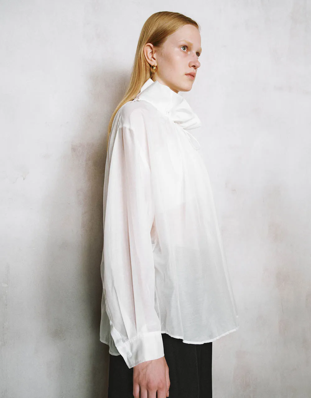 Ruffle Lapel Shirt sold by Urban Revivo product image thumbnail 3