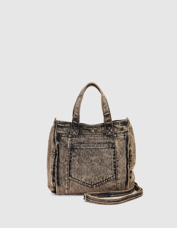 Distressed Denim Tote Bag sold by Urban Revivo