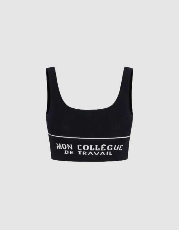 Letter Cropped Top made by Urban Revivo