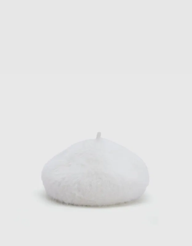 Furry Wool Beret sold by Urban Revivo