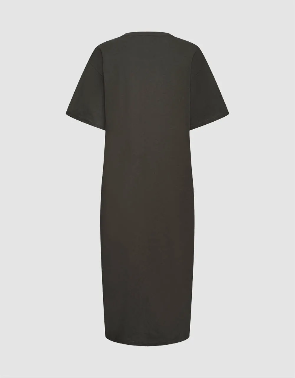 Split Hem Crew Neck Straight Dress sold by Urban Revivo product image thumbnail 5