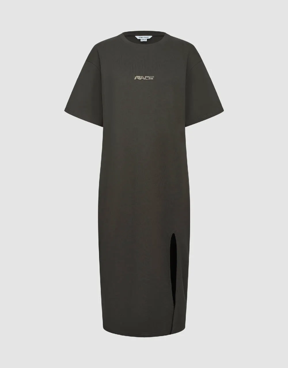 Split Hem Crew Neck Straight Dress sold by Urban Revivo