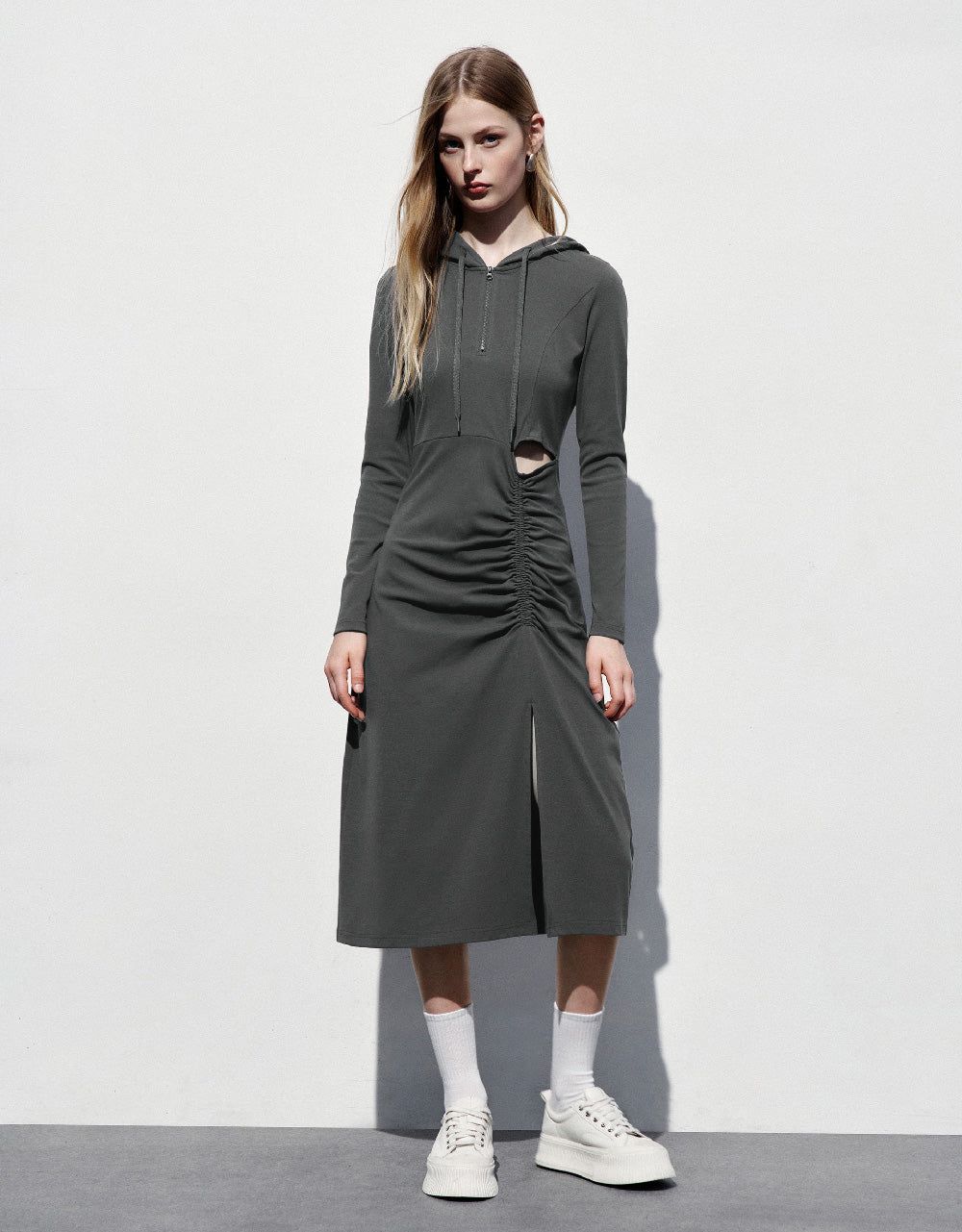 Hooded Skinny Dress sold by Urban Revivo