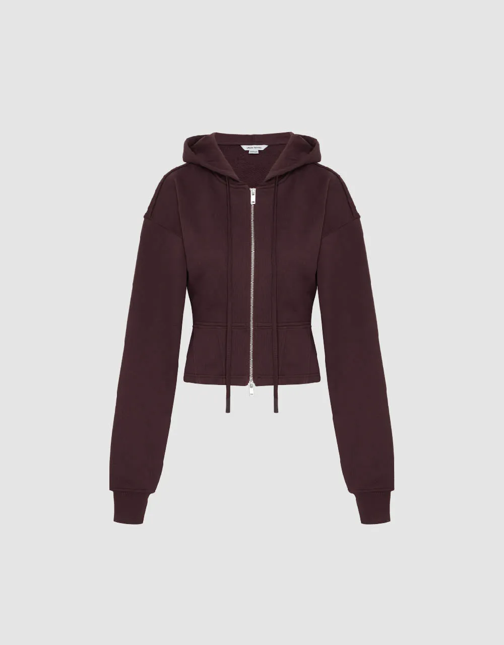 Zipper Front Hooded Knitted Jacket sold by Urban Revivo product image thumbnail 2