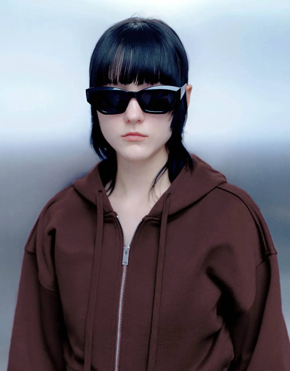 Zipper Front Hooded Knitted Jacket sold by Urban Revivo product image thumbnail 4