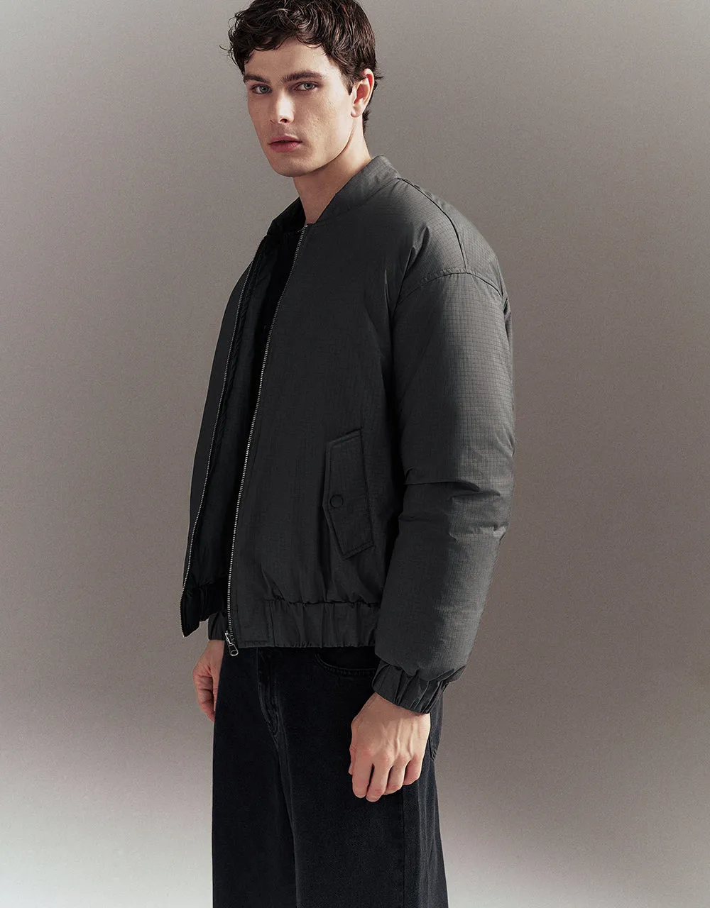 Zipper Front Down Jacket sold by Urban Revivo product image thumbnail 3