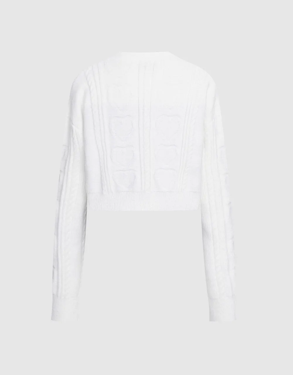 Cable Knit Button Up Cardigan sold by Urban Revivo product image thumbnail 4