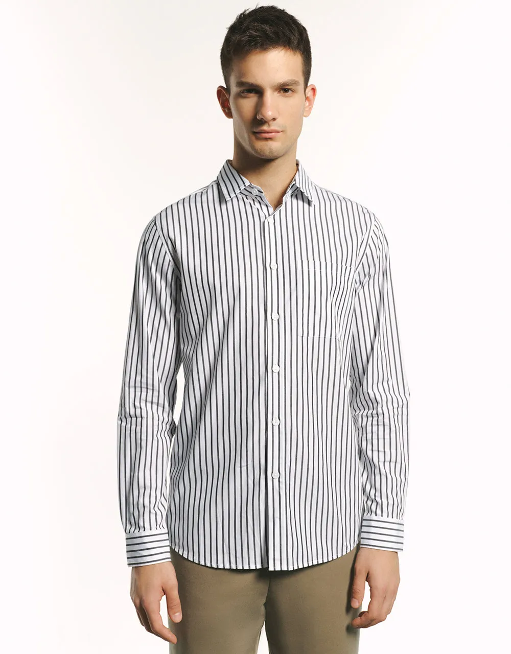 Button Up Striped Shirt sold by Urban Revivo