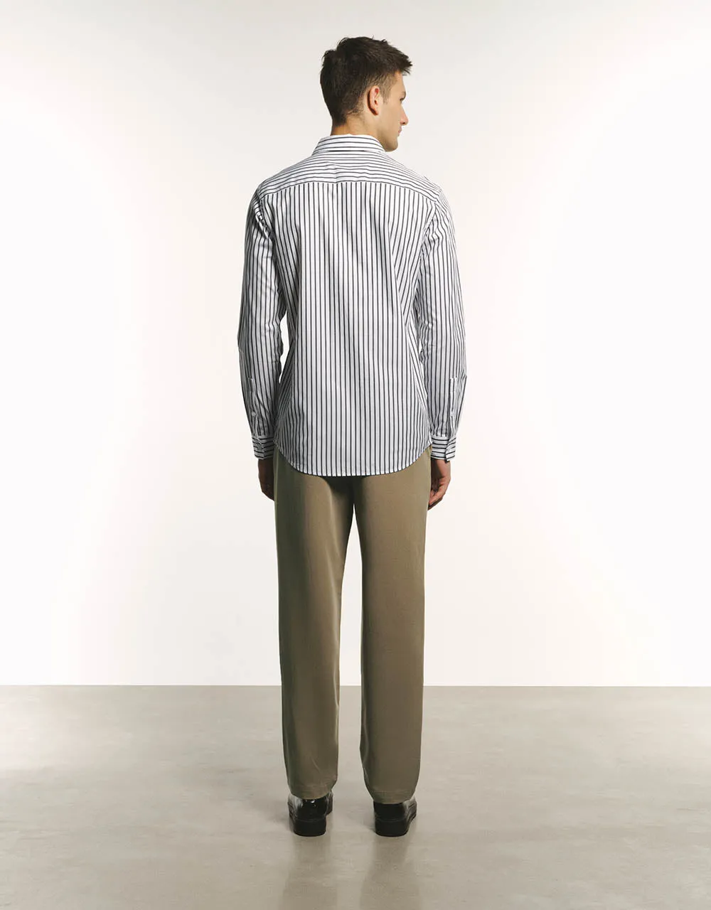 Button Up Striped Shirt sold by Urban Revivo product image thumbnail 3