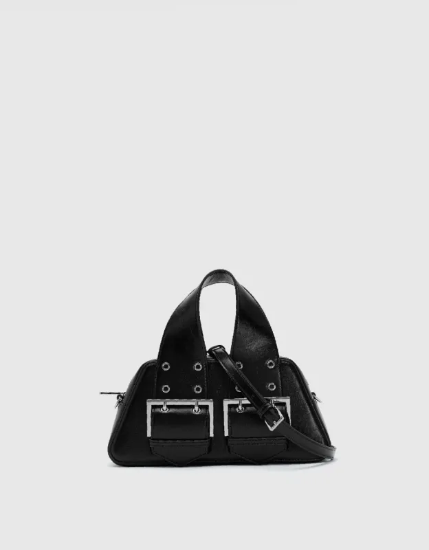 Buckles Décor Shoulder Bag sold by Urban Revivo