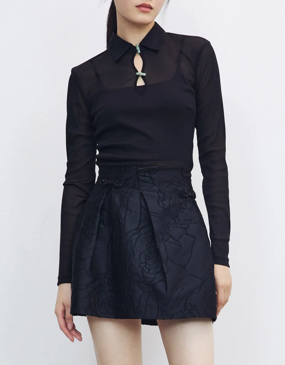 Cut Out Long Sleeve T-Shirt sold by Urban Revivo product image thumbnail 2