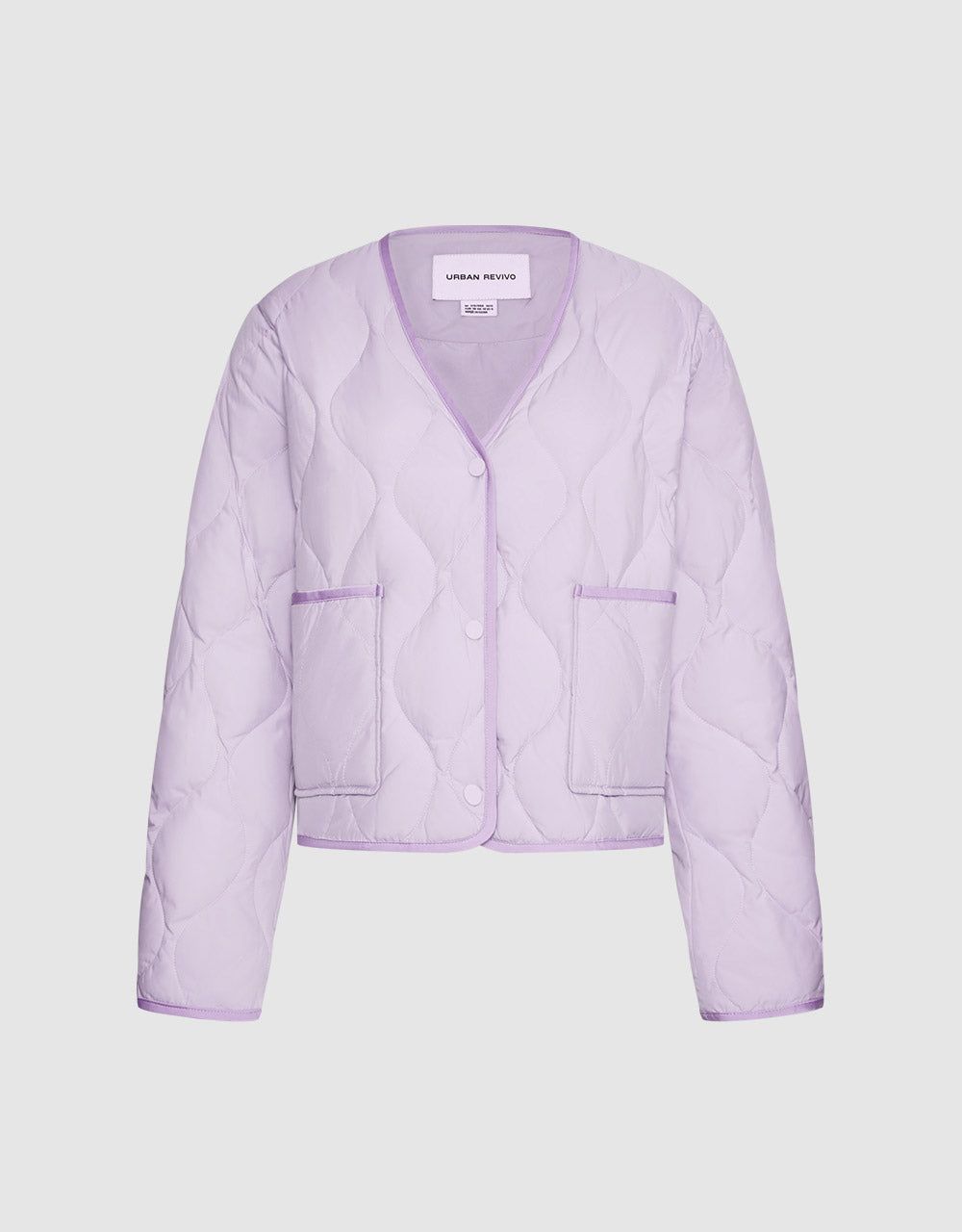 V Neck Cropped Down Jacket sold by Urban Revivo