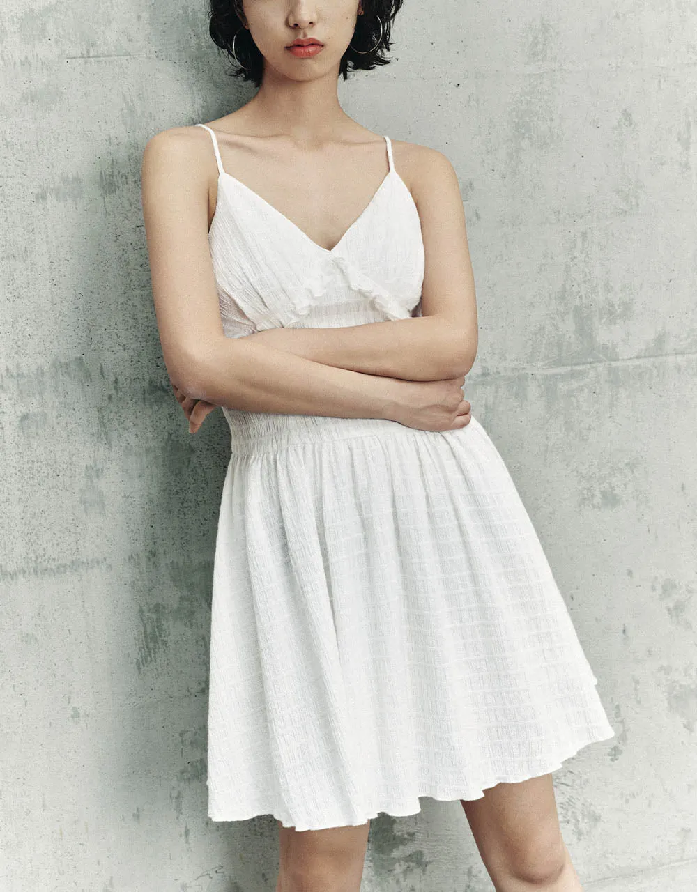 V-Neck A-Line Cami Dress sold by Urban Revivo product image thumbnail 3