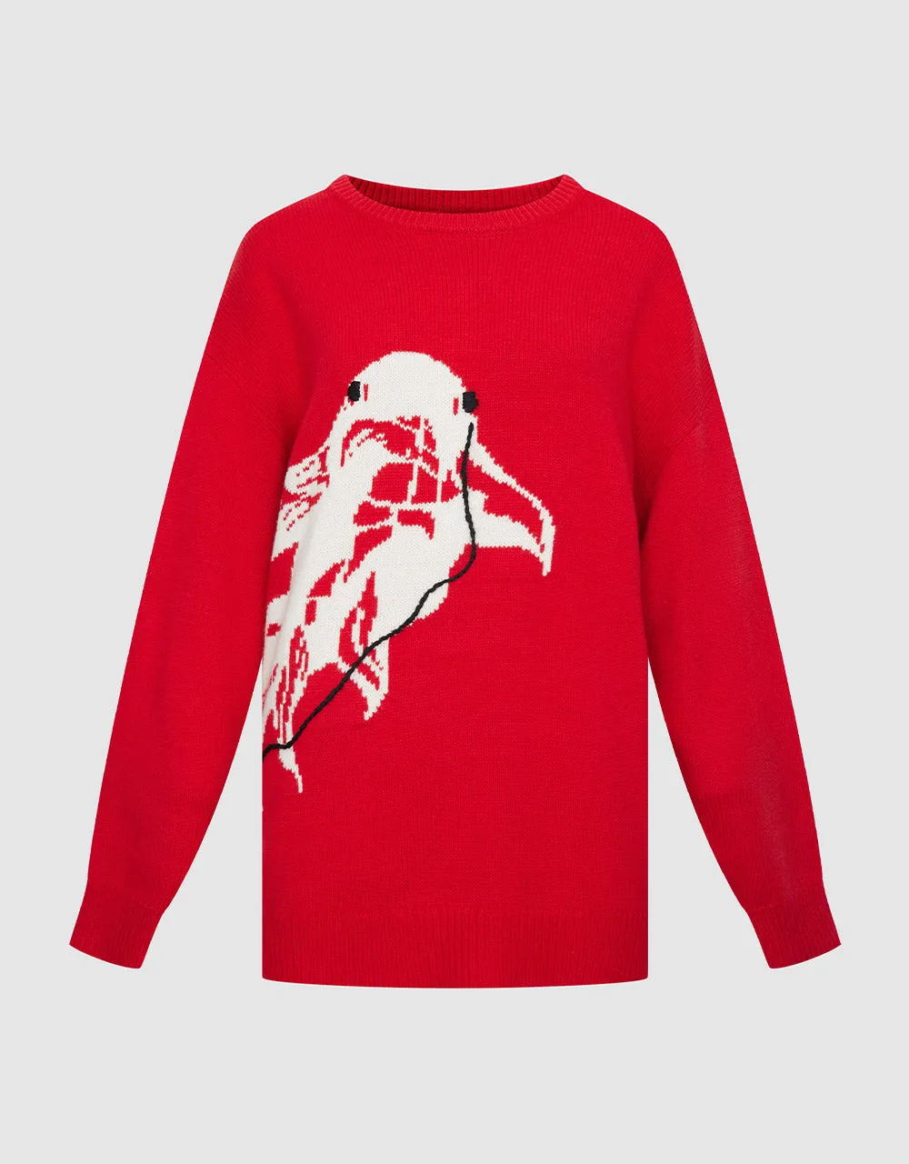 Crew Neck Holiday Sweater sold by Urban Revivo