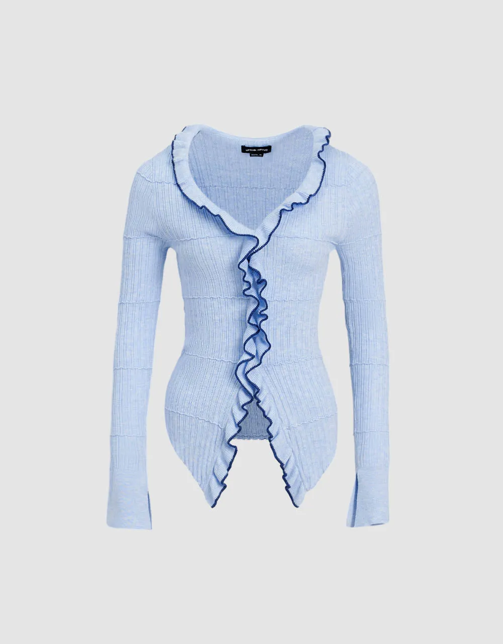 Standard Sleeve V-Neck Knitted Cardigan sold by Urban Revivo product image thumbnail 2