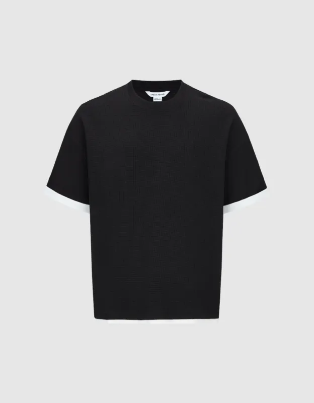 Crew Neck Straight T-Shirt sold by Urban Revivo