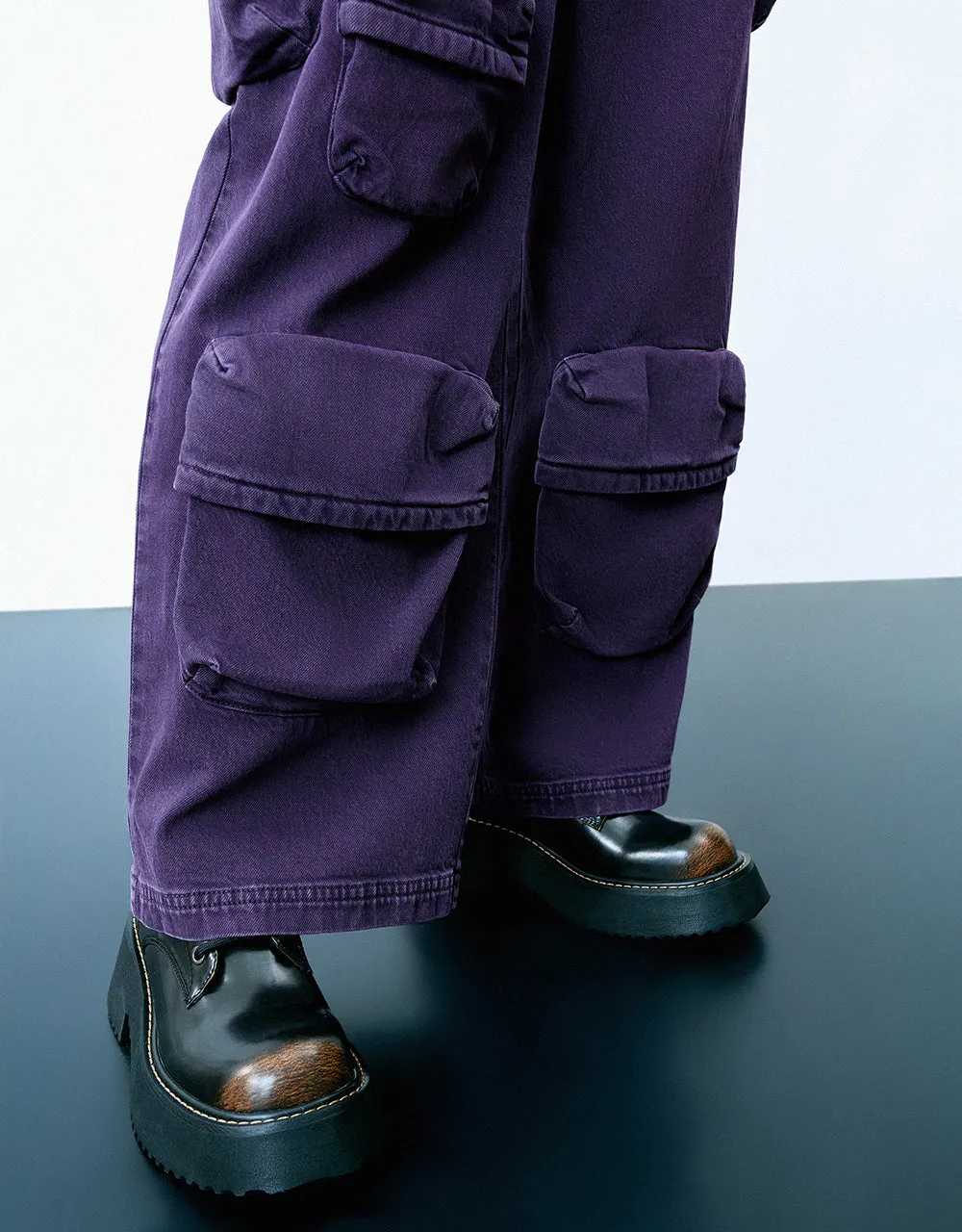 Multi-Pocket Wide-Leg Jeans sold by Urban Revivo product image thumbnail 5