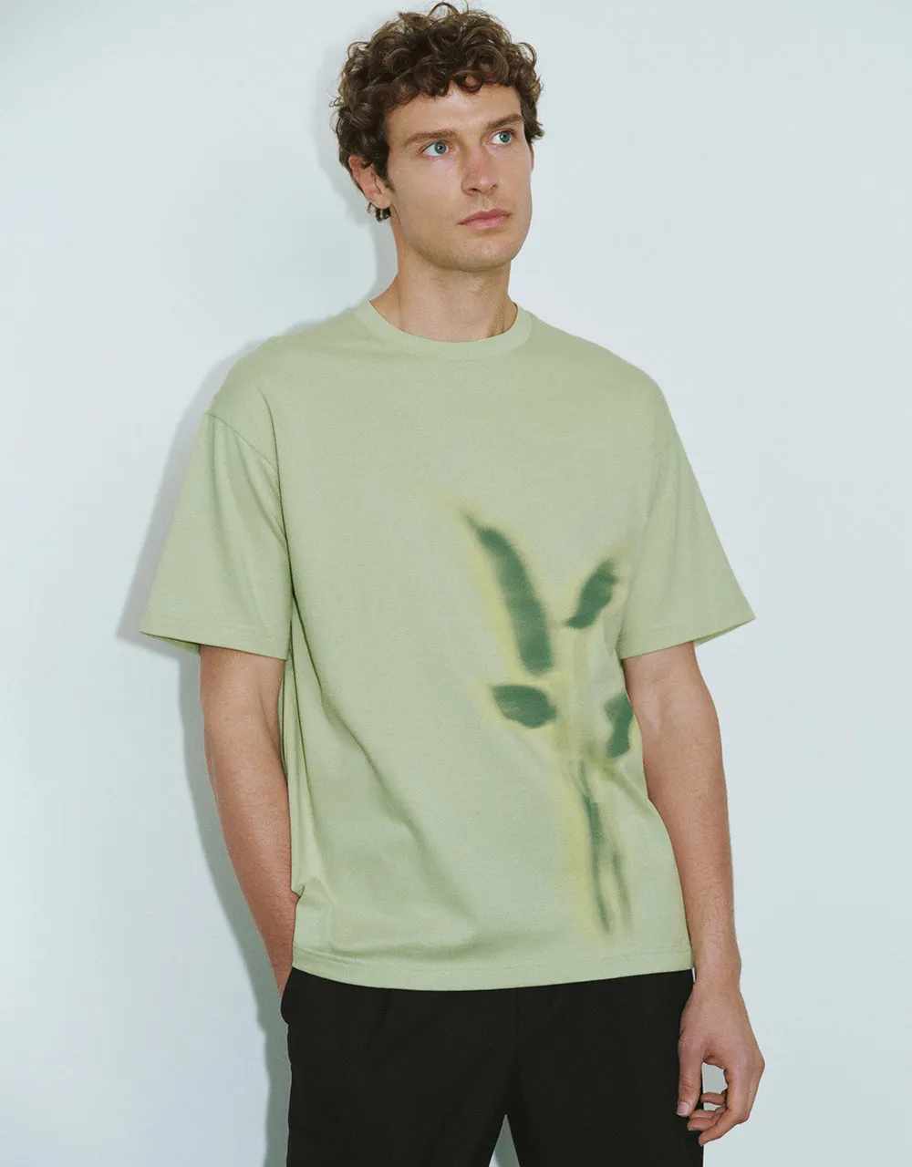 Printed Knitted T-Shirt sold by Urban Revivo
