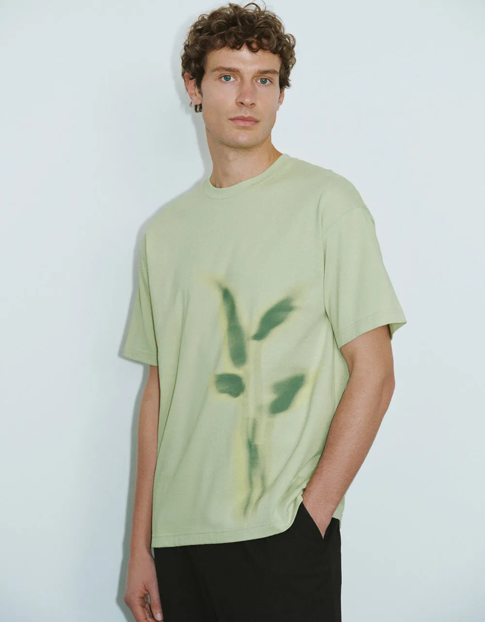 Printed Knitted T-Shirt sold by Urban Revivo product image thumbnail 3