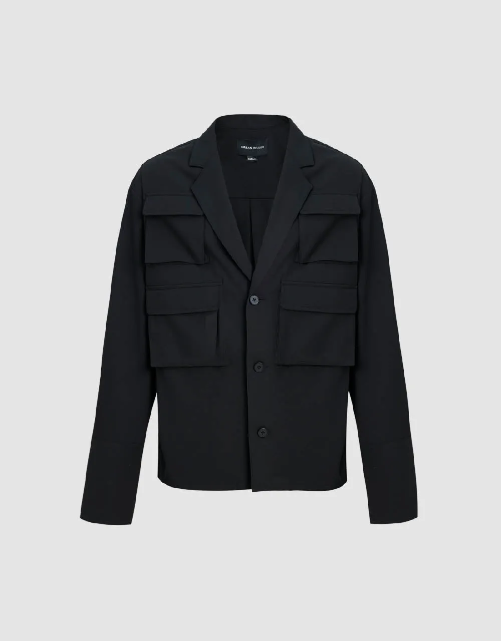 V-Neck A-Line Blazer Jacket sold by Urban Revivo product image thumbnail 2