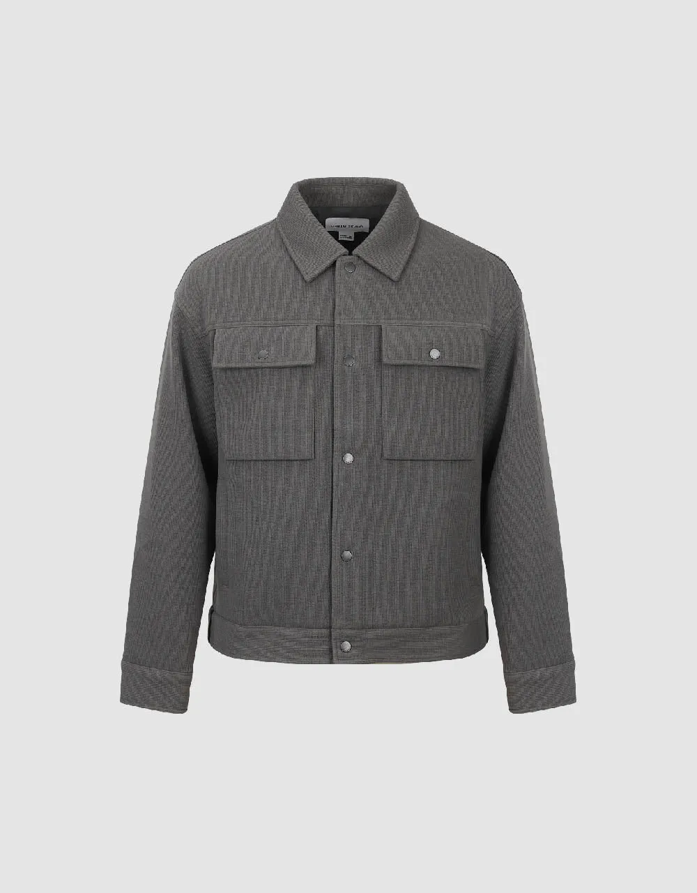 Textured Button Up Straight Jacket sold by Urban Revivo product image thumbnail 2